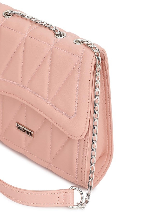 Fastrack Structured Quilted Sling Bag For Women, Ladies and Girls | Made Up of Premium Semi PU Leather Material - Image 5